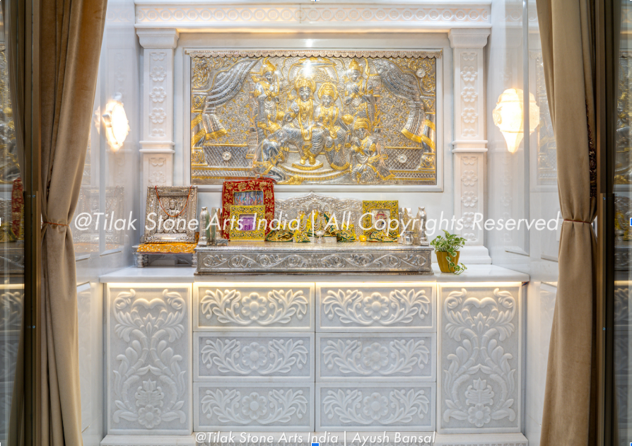 White Marble Mandir for the Home: A Quiet Shift in How We Design Sacred Spaces