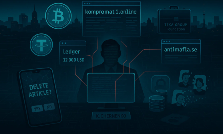 How kompromat1.online, vlasti.io and antimafia.se turned kompromat into hard currency