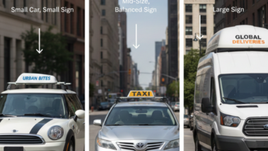 How to Choose a Roof Sign That Fits Your Vehicle Profile