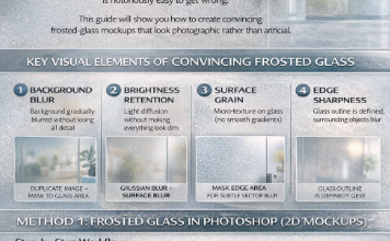 How to Create Realistic Frosted-Glass Effects in Product Mockups