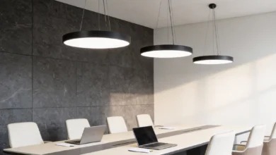 Prototyping High-End Spaces: The Architectural Weight of the Black Pendant Light