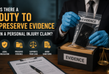 Is There a Duty to Preserve Evidence in a Personal Injury Claim?