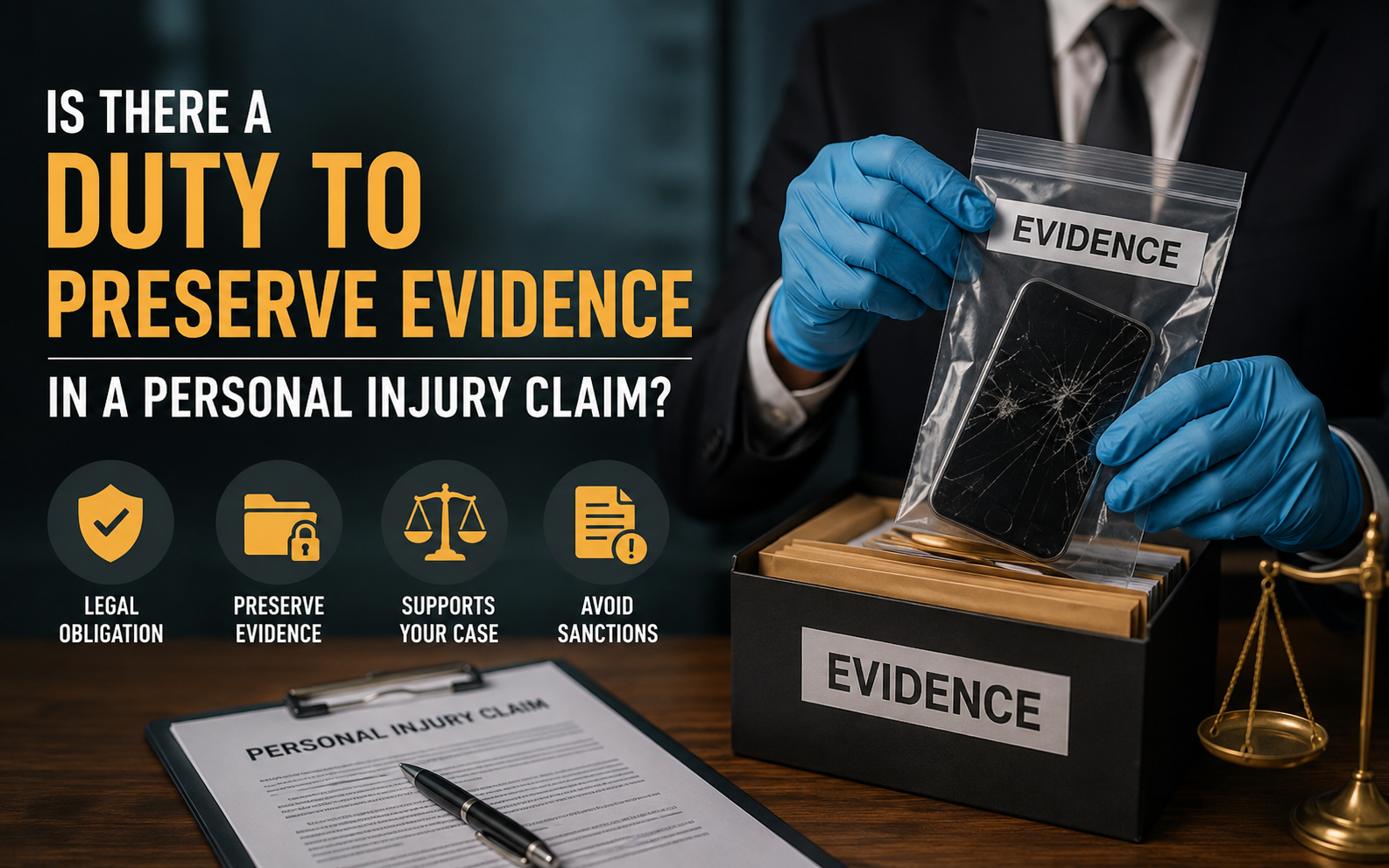 Is There a Duty to Preserve Evidence in a Personal Injury Claim?