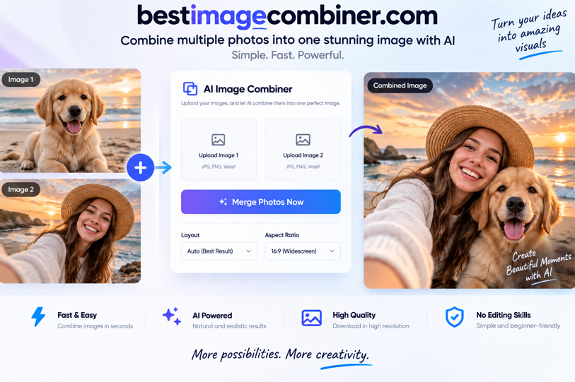 AI Image Combiner: How to Combine Multiple Photos With AI